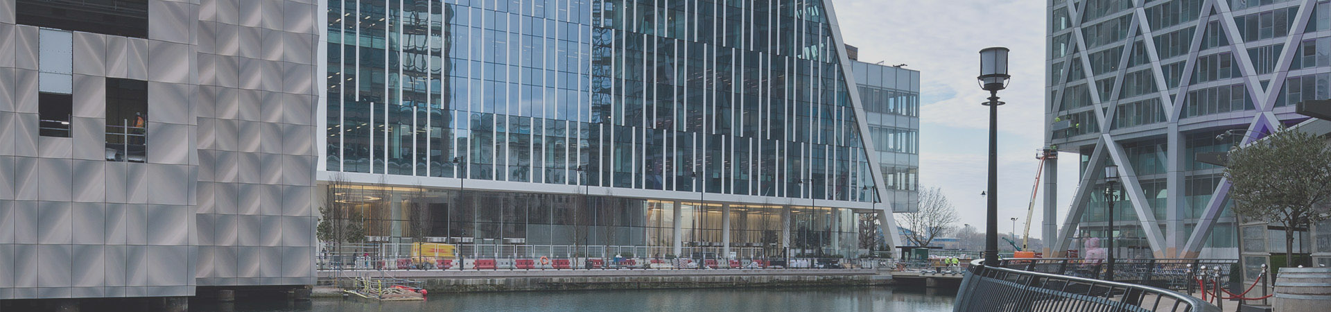 Steel Buildings near Thames in London